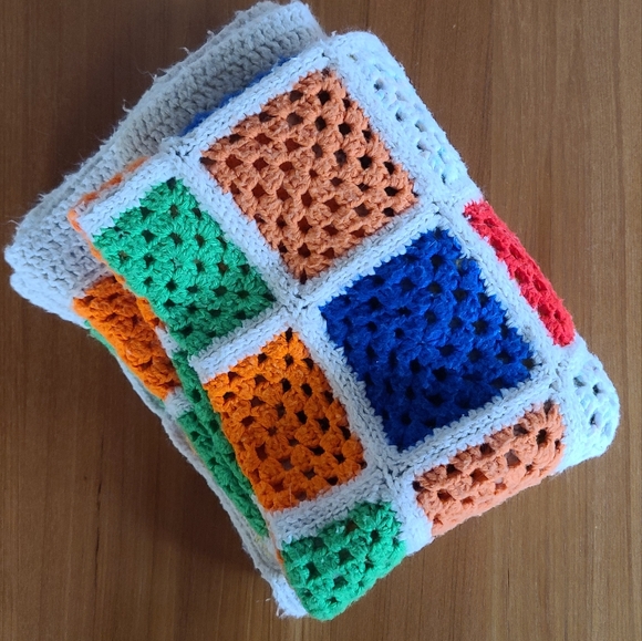 Rainbow Pattern Afghan Blanket